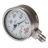 RS PRO 100 mm Stainless Steel Case Pressure Gauge G 1/2 Connection, ±1% Accuracy, 0 Bar Maximum Pressure 257-8381