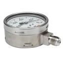 RS PRO 100 mm Stainless Steel Case Pressure Gauge G 1/2 Connection, ±1% Accuracy, 0 Bar Maximum Pressure 257-8381