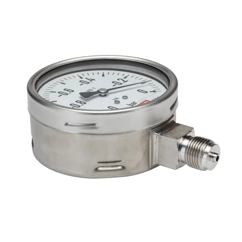 RS PRO 100 mm Stainless Steel Case Pressure Gauge G 1/2 Connection, ±1% Accuracy, 0 Bar Maximum Pressure 257-8381