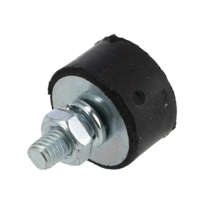 FIBET Cylindrical M4 x 10 mm Anti-Vibration Mount Male Buffer Foot with 18.9 daN Compression Load, 15 mm Outside 1508VE10-45