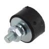 FIBET Cylindrical M4 x 10 mm Anti-Vibration Mount Male Buffer Foot with 18.9 daN Compression Load, 15 mm Outside 1508VE10-45