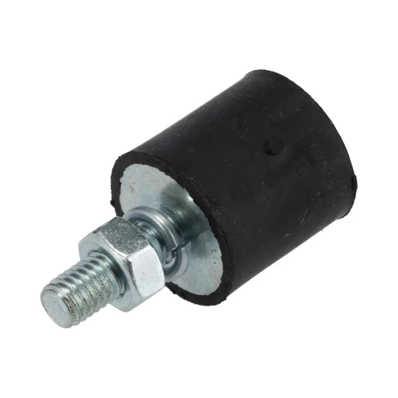 FIBET Cylindrical M6 x 18 mm Anti-Vibration Mount, Male Buffer Foot with 29.6 daN Compression, 20 mm OD, 38 mm H 2020VE18-60