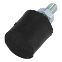 FIBET Cylindrical M6 x 18 mm Anti-Vibration Mount, Male Buffer Foot with 29.6 daN Compression, 20 mm OD, 38 mm H 2020VE18-60