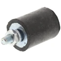 FIBET Cylindrical M4 x 10 mm Anti-Vibration Mount Male Buffer Foot with 18 daN Compression 16 mm OD 30 mm H 1620VE10-60
