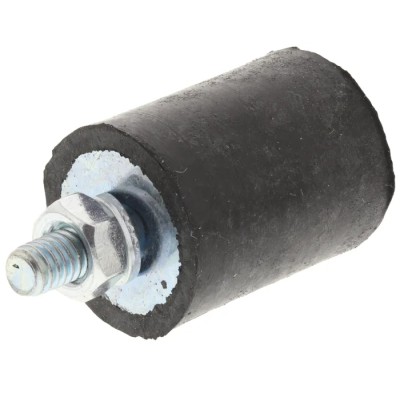 FIBET Cylindrical M4 x 10 mm Anti-Vibration Mount Male Buffer Foot with 18 daN Compression 16 mm OD 30 mm H 1620VE10-60