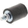 FIBET Cylindrical M4 x 10 mm Anti-Vibration Mount Male Buffer Foot with 18 daN Compression 16 mm OD 30 mm H 1620VE10-60