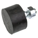 FIBET Cylindrical M8 x 20 mm Anti-Vibration Mount Male Buffer Foot Zinc Plated Steel / Natural Rubber 3017VE20-60
