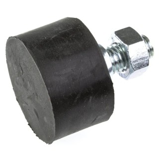 FIBET Cylindrical M8 x 20 mm Anti-Vibration Mount Male Buffer Foot Zinc Plated Steel / Natural Rubber 3017VE20-60