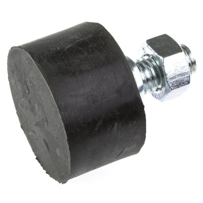 FIBET Cylindrical M8 x 20 mm Anti-Vibration Mount Male Buffer Foot Zinc Plated Steel / Natural Rubber 3017VE20-60