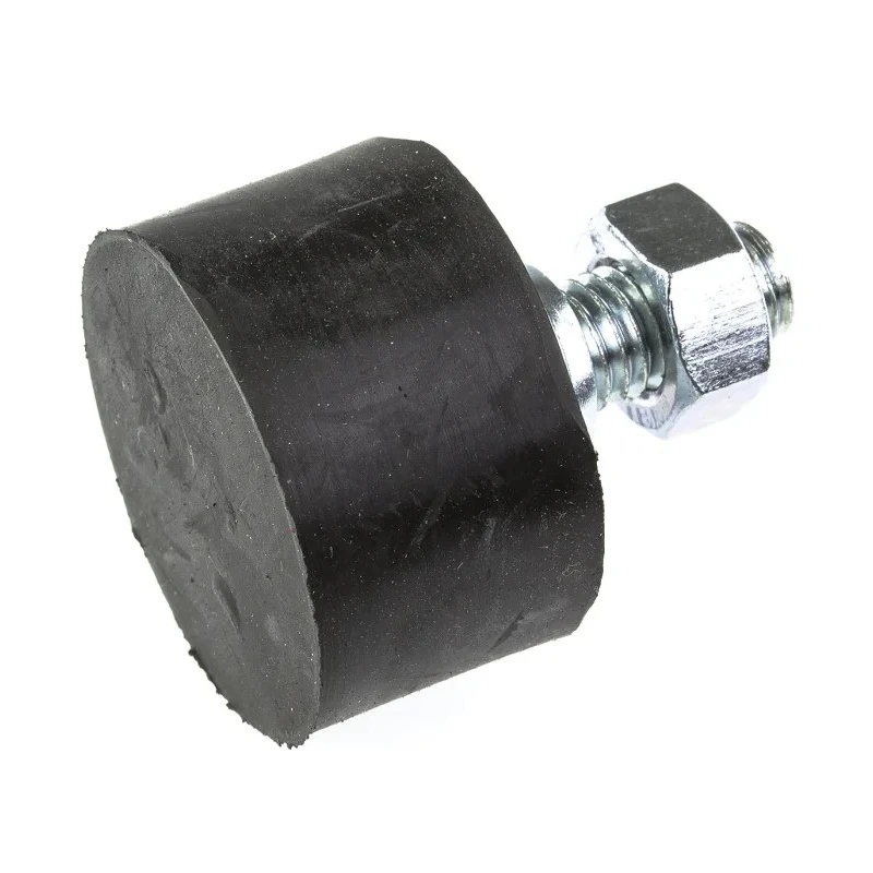 FIBET Cylindrical M8 x 20 mm Anti-Vibration Mount Male Buffer Foot Zinc Plated Steel / Natural Rubber 3017VE20-60