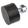 FIBET Cylindrical M8 x 20 mm Anti-Vibration Mount Male Buffer Foot Zinc Plated Steel / Natural Rubber 3017VE20-60