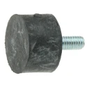 FIBET Cylindrical M4 x 10 mm Anti-Vibration Mount, Male Buffer Foot with 16.4 daN Compression, 16 mm OD, 22 mm H 1610VE10-45