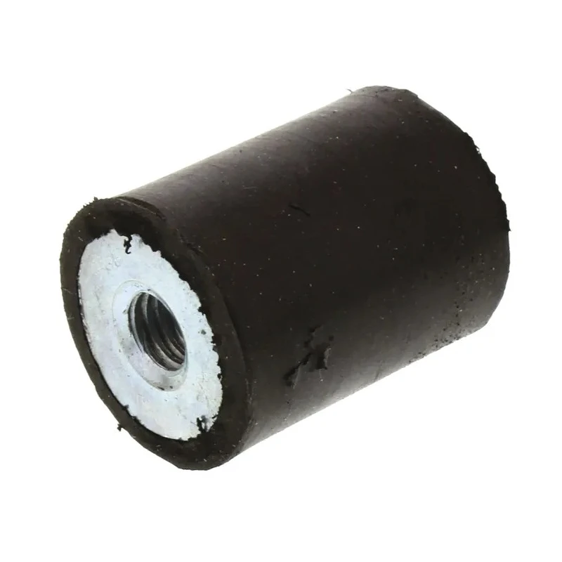 FIBET Cylindrical M5 Anti-Vibration Mount Female Buffer Foot 17.2 daN Compression 16 mm OD 20 mm Height 1620DE05-45