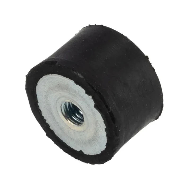 FIBET Cylindrical M4 Anti-Vibration Mount Female Buffer Foot Natural Rubber 16.2 kg Compression 16 mm OD 10 mm H 1610DE04-45