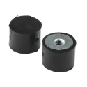 FIBET Cylindrical M6 Anti-Vibration Mount Female Buffer Foot 20 mm OD 15 mm Height 2015DE06-60