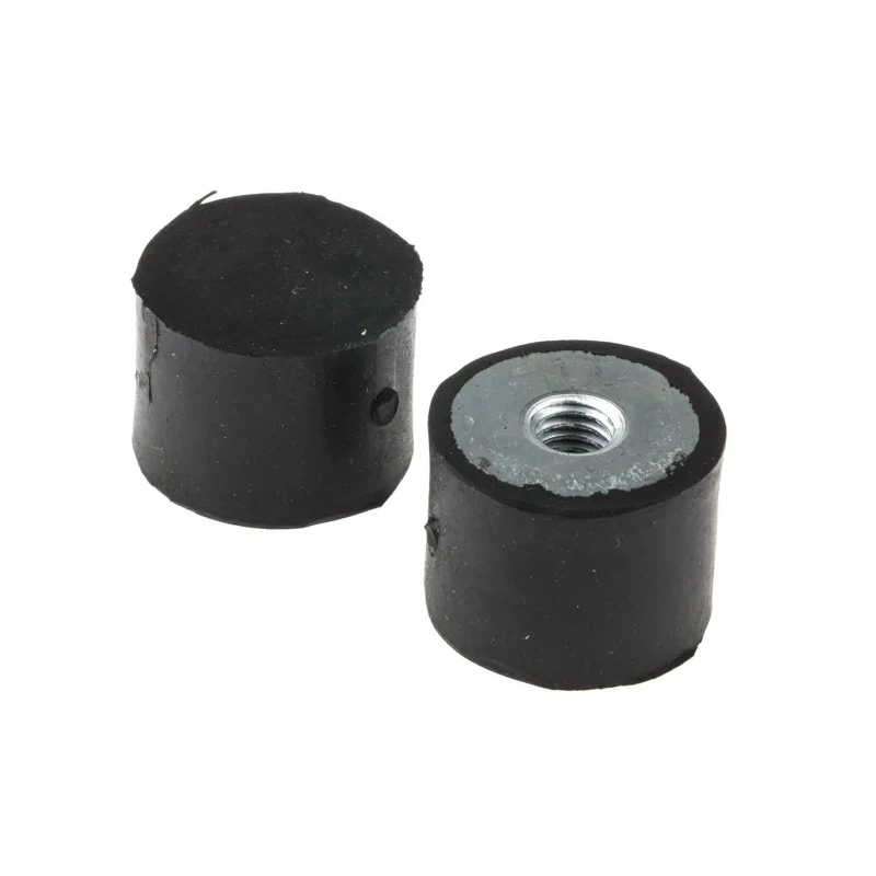 FIBET Cylindrical M6 Anti-Vibration Mount Female Buffer Foot 20 mm OD 15 mm Height 2015DE06-60