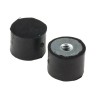 FIBET Cylindrical M6 Anti-Vibration Mount Female Buffer Foot 20 mm OD 15 mm Height 2015DE06-60