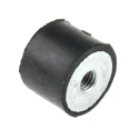 FIBET Cylindrical M6 Anti-Vibration Mount Female Buffer Foot 20 mm OD 15 mm Height 2015DE06-60