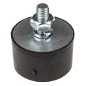 FIBET Cylindrical M10 x 25 mm Anti-Vibration Mount Male Buffer Foot 291 daN Compression 50 mm OD 55 mm H 5030VE25-60