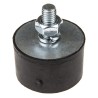 FIBET Cylindrical M10 x 25 mm Anti-Vibration Mount Male Buffer Foot 291 daN Compression 50 mm OD 55 mm H 5030VE25-60