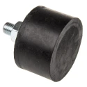 FIBET Cylindrical M10 x 25 mm Anti-Vibration Mount Male Buffer Foot 291 daN Compression 50 mm OD 55 mm H 5030VE25-60