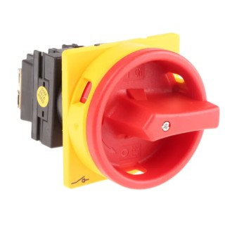 Eaton 1-Pole Panel Mount Isolator Switch IP65 100A, Red Handle, Screw Terminal, 0.6W T0-1 