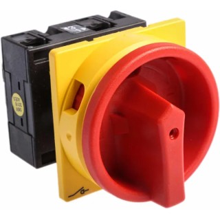 Eaton 2-Pole Panel Mount Isolator Switch IP65 Rated 260A, 13 kW, Red Handle T3-1 Series IP65