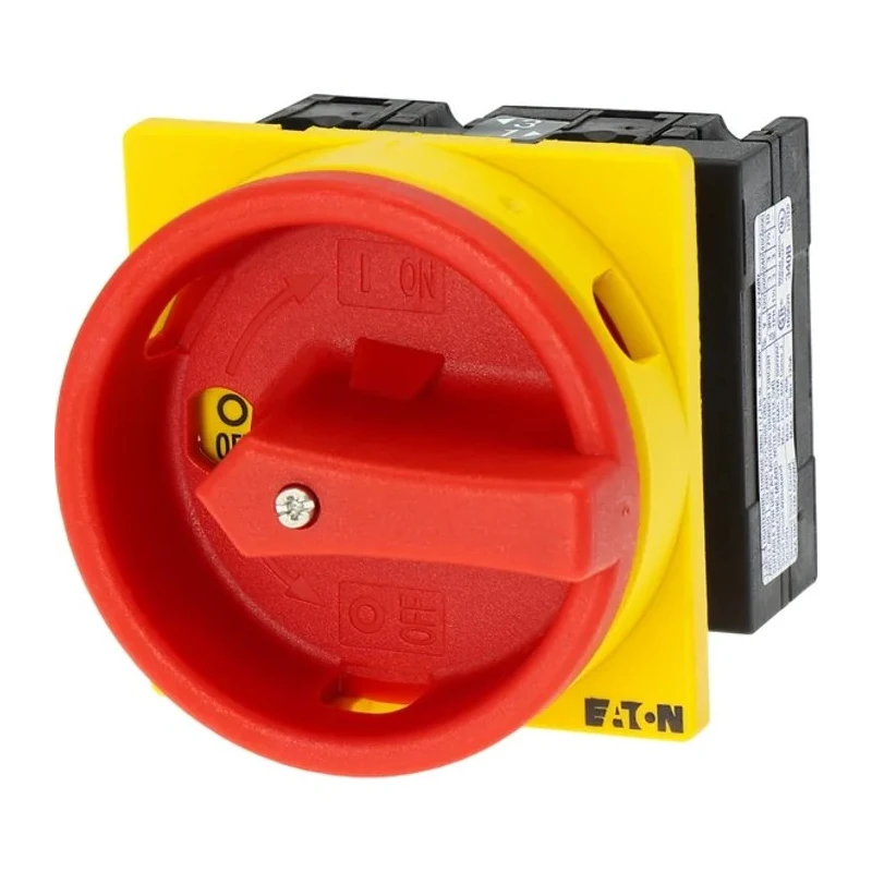 Eaton 2-Pole Panel Mount Isolator Switch IP65 Rated 260A, 13 kW, Red Handle T3-1 Series IP65