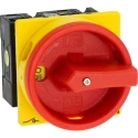 Eaton 2-Pole Panel Mount Isolator Switch IP65 Rated 260A, 13 kW, Red Handle T3-1 Series IP65