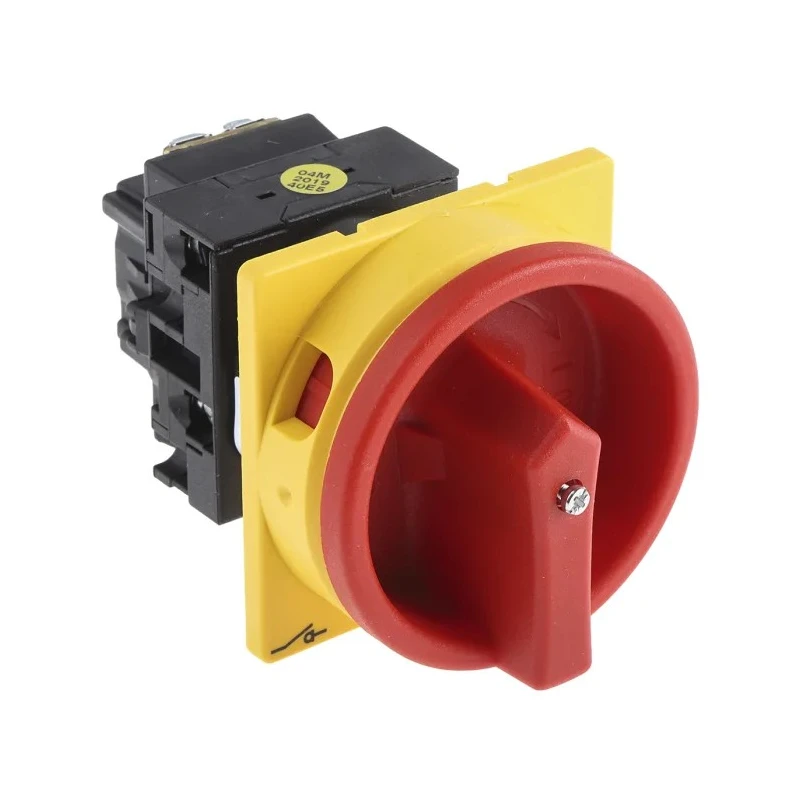 Eaton 2-Pole Panel Mount Isolator Switch, IP65 Rated, 110A, 0.6 W, Red Handle, T0-1 Series MPN 