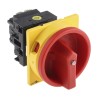 Eaton 2-Pole Panel Mount Isolator Switch, IP65 Rated, 110A, 0.6 W, Red Handle, T0-1 Series MPN
