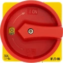 Eaton 2-Pole Panel Mount Isolator Switch IP65 Rated 260A, 13 kW, Red Handle T3-1 Series IP65