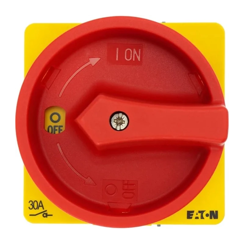 Eaton 2-Pole Panel Mount Isolator Switch IP65 Rated 260A, 13 kW, Red Handle T3-1 Series IP65