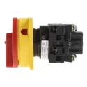 Eaton 2-Pole Panel Mount Isolator Switch, IP65 Rated, 110A, 0.6 W, Red Handle, T0-1 Series MPN 