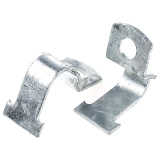 Unistrut Hot Dip Galvanised Stainless Steel Pipe Clamp 32mm Width, 14mm Fixing Hole Diameter, 66mm Length SS 2 A