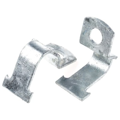 Unistrut Hot Dip Galvanised Stainless Steel Pipe Clamp 32mm Width, 14mm Fixing Hole Diameter, 66mm Length SS 2 A