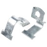 Unistrut Hot Dip Galvanised Stainless Steel Pipe Clamp 32mm Width, 14mm Fixing Hole Diameter, 66mm Length SS 2 A