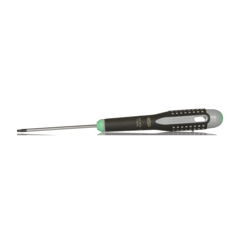 Bahco Standard Screwdriver T10 Tip 75 mm Blade Bi-Material Handle Alloy Steel Blade BE-8910