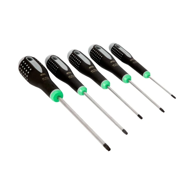Bahco Torx Standard Screwdriver Set 5-Piece, Tip Sizes T10 T15 T20 T25 T30, Hand Tools BE-9885