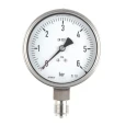 RS PRO 100 mm G 1/2 Stainless Steel Pressure Gauge, 6 bar, Bottom Entry, ±1% Accuracy 258-2368