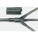 TE Connectivity Y-Shaped Branching Heat Shrink Boot 462A023-25-0, Fluid Resistant Elastomer, Black, 26.9 mm