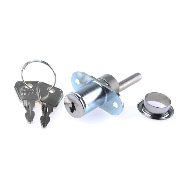 Euro-Locks a Lowe & Fletcher group Company Pedestal Lock Chrome Finish Key Unlock 22 mm Panel-to-Tongue Depth 17 mm 5641532