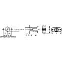 Euro-Locks a Lowe & Fletcher group Company Pedestal Lock Chrome Finish Key Unlock 22 mm Panel-to-Tongue Depth 17 mm 5641532