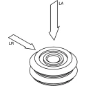 HepcoMotion Guide Wheel with 19.55 mm Outside Diameter Polyamide 66 Material W1X