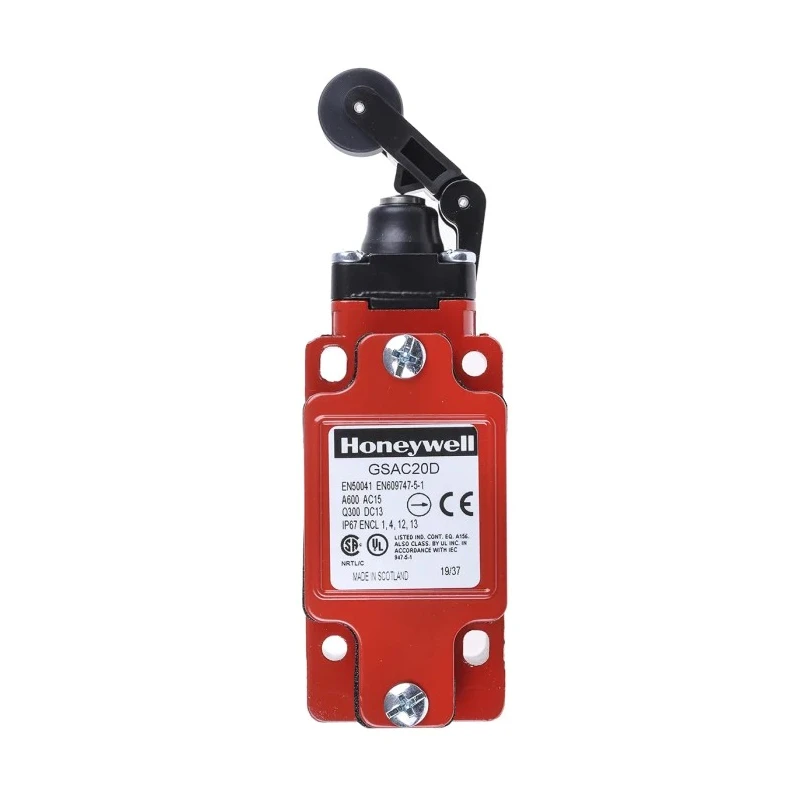 Honeywell Technologies GSA Series Roller Lever Limit Switch DPDT Metal Housing 600V AC 6A GSAC20D