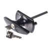 Euro-Locks a Lowe & Fletcher group Company Black Die Cast Zinc T-Handle Locking Handle 1613708