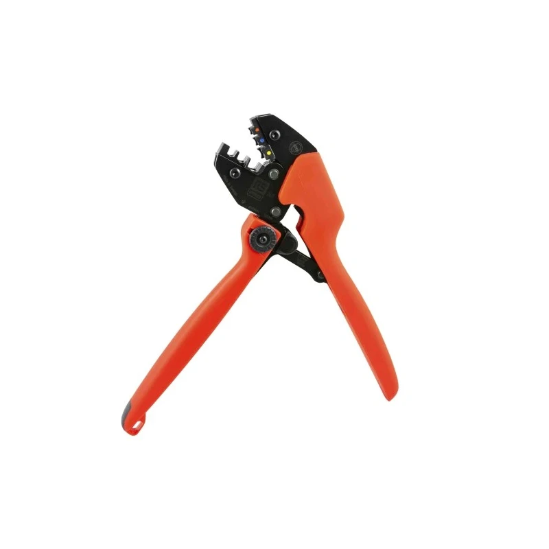 RS PRO Ergonomic Hand Crimp Tool for Insulated Terminals Red Blue Yellow 0.5-6 mm², 255mm Length 267-3133