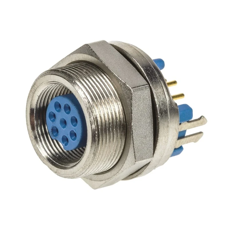 TE Connectivity TRIAD 01 Circular Connector, 8 Contacts, Panel Mount, Subminiature Socket Female, , 60V, 1A, Solder IP65