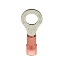 RS PRO Insulated Ring Terminal M6 Stud Size 22 AWG to 16 AWG Wire Size Nylon Insulation Red 267-3593