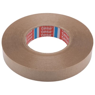 Tesa White Double Sided Plastic Tape 25mm x 50 m, 0.225mm Thickness, 13.6N/cm Adhesion Strength, 38N/cm 04970-00151-00